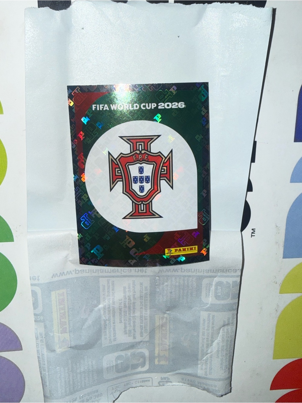 Panini FIFA World Cup 2026 Portugal Sticker - Holographic Green